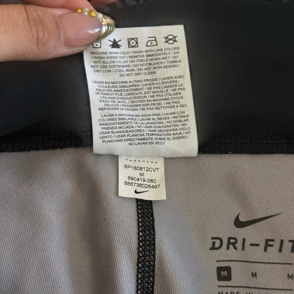 Nike Dri Fit Power Essential Running Tights w/ Back‎ Zip Pocket 890419 Sz M #551